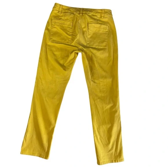 Cabi Marigold Yellow Utility Trousers Cargo Style Pants - Womens Size 6 - Picture 2 of 10